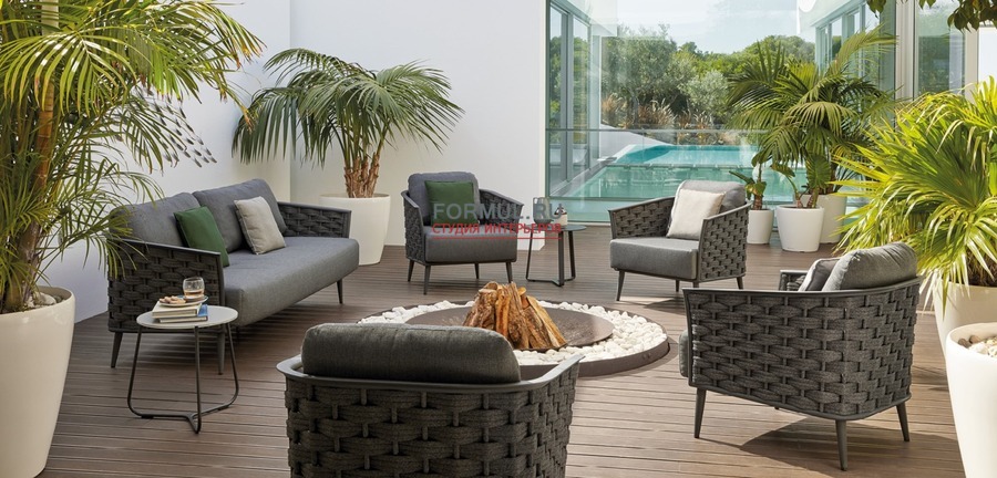 Кресло Minotti CASCADE 1S Lava F10